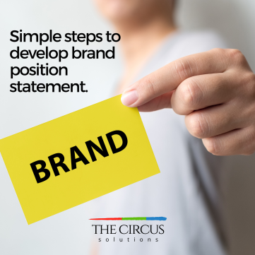 Steps to develop brand position statement